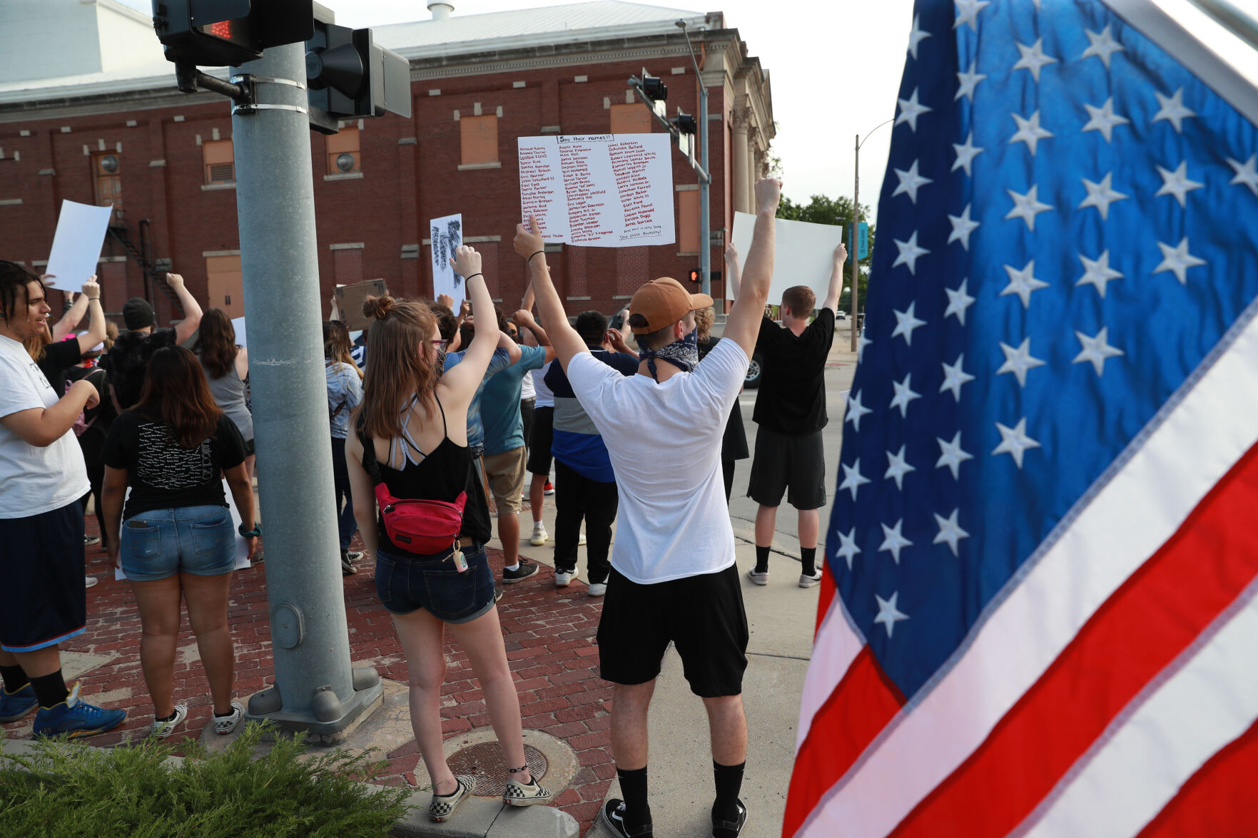 Tuesday night protests in Grand Island